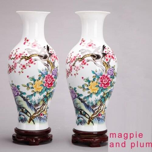 Jingdezhen ceramics kiln crystalline glaze vase high white clay household adornment creative furnishing articles gifts