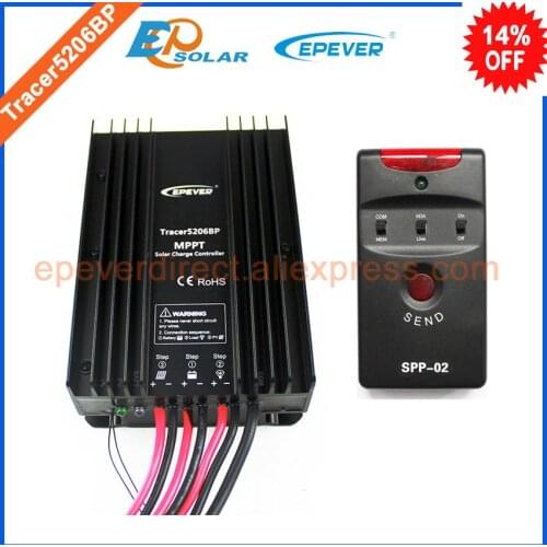 24v 20A solar mppt EPEVER brand charging controller with spp-02 super pamameter programmer apply to lithium battery Tracer5206BP