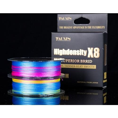 New Braided Fishing Line 150M 350M 550M 8 Strands Strong PE Fishing Line Speckle Multifilament Durable Fishing Line