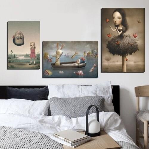 Lowbrow Art Genre Painting Mark Ryden Nicoletta Ceccoli Poster On Canvas Modern Art Decorative Wall Pictures Home Decoration