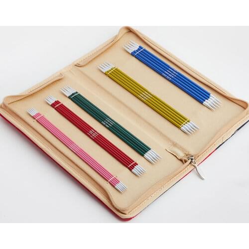 Knitpro Zing 15/20cm Double Pointed Aluminum Knitting Needle Set Deluxe&Smooth Weaving Tools