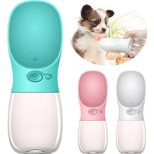 350ml Dog Water Bottle Outdoor Portable Pet Drinking Water Feeder Bowl Cat Food Feeding Travel Walking for Small Large Dog Puppy