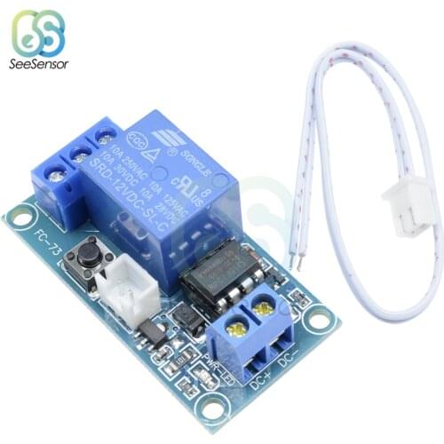 DC 5V 12V 1 Channel Latching Relay Module with Touch Bistable Switch MCU Control