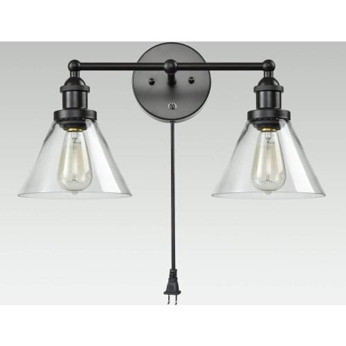 Industrial Wall Sconce Loft Retro Wall Lamp Glass Ball Fixtures With Lamps Home Lighting Bar Coffee Store Home Lamp