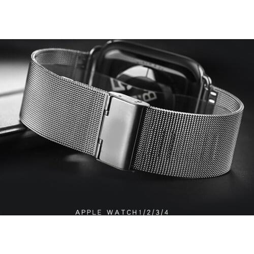 Milanese Watchband for Apple Watch 38mm 42mm 44mm 40mm Stainless Steel Women Men Bracelet Band Strap for iWatch 3 4 5 6 SE