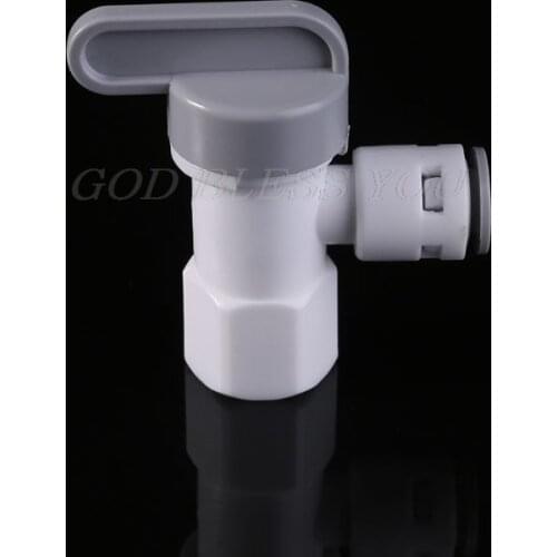 Tank Angle Ball Valve 1/4'' Tube For RO Reverse Osmosis Filter System Purifier Drop Shipping
