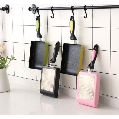 13*18Cm Non-Stick Frying Pan Maifan Stone Frying Pancake Maker Thick Egg Gas Stove Cooker Pot for Home Kitchen Tools