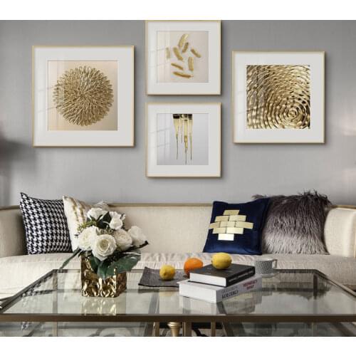 Modern Minimalist Living Room Paintings American Atmosphere Hotel Restaurant Murals Background Wall Decoration Painting Porch