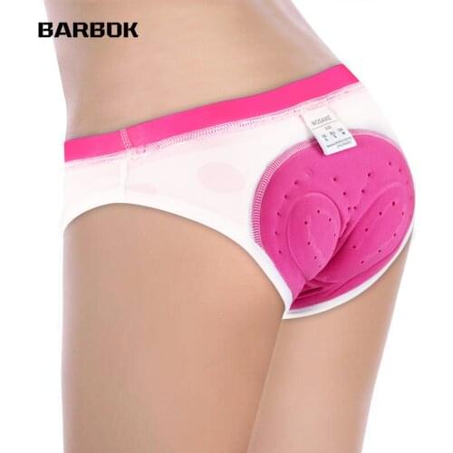 BARBOK Womens Triangle Riding Underwear with Pad Beathable Shockproof Road MTB Bike Bicycle Shorts Breathable Cycling Shorts