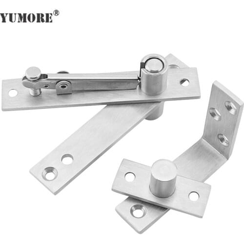 YUMORE 360 Degree Shaft Rotation Axis Door Hinge For Heavy DoorHidden Adjustable Gap Shaft Up and Down Door Pivot Hinge Hardware