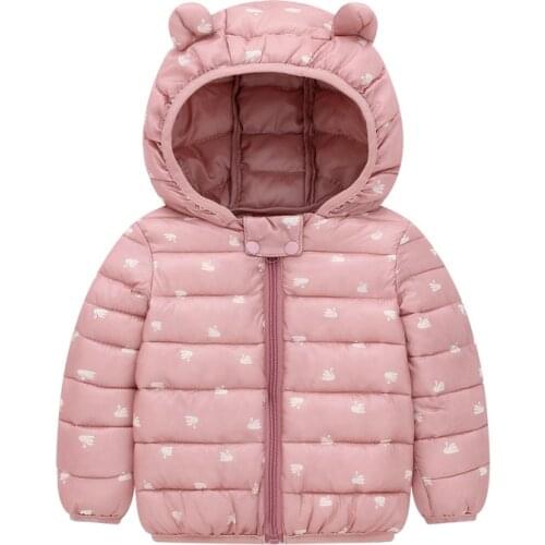 Winter Warm Jackets For Boys and Girls Spring Autumn hooded Coats Baby Cartoon Jackets Kids Outerwear Children Clothes