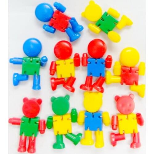 100 pc E1764 G8/2 31 161 Bear bendable Figure Kids Toys Novelty Party Favors Gift Lucky Pinata Easter - Birthday School Prize