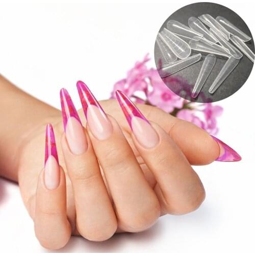 2021 New Upper Forms On Nails Gel Mold Nail System Tips Nail Extension Tips Dual Form Scale Top Molds Extended Building Tools