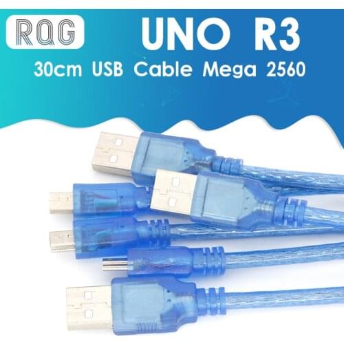 30cm USB Cable UNO R3 / Mega 2560 R3/ ADK USB-A to USB-B for arduino