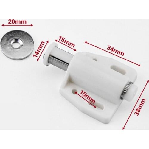 4pcs Kitchen Door Stopper Push To Open Damper Buffers Drawer Latch Door Closer For Furniture Hardware Magnetic Cabinet Catch