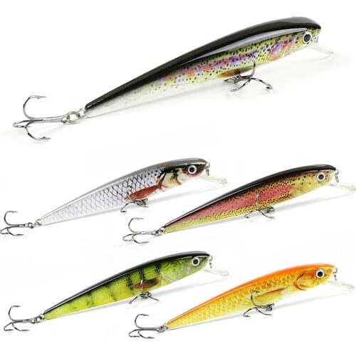 5pcs/set 11cm/11.2g Floating AH03 Wobbler Minnow Fishing Lure Top Quality Fish Bait 3D Eyes Crankbait Fishing Tackle Pesca