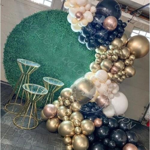 97pcs Apricot Balck Metal Rose Gold Balloon Garland Arch Theme Party Kids Birthday Party Baby Shower Wedding Decors Procurement