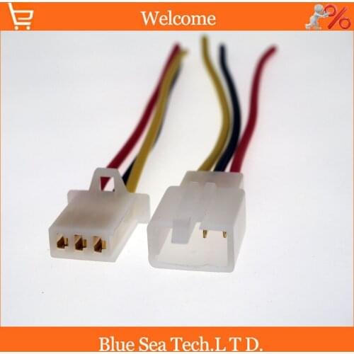 White 2.8mm 3 pin Electrical Connector plug with 10CM copper wire for E-Bike,Motorcycle,Motorbike,car, etc