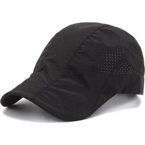 Snapback Cap Mens Summer Breathable Beret Ultra-thin Mesh Cap Adjustable Size Womens Simple Casual Retro Sports Cap Couple Hat