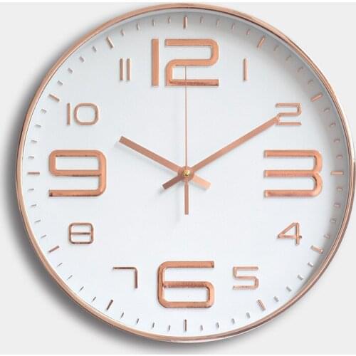 Modern Slient Wall Clock 2019 New Arrivals Round Wall Clocks Vintage Quartz Home Decor Relogio de parede Gifts Wandklok