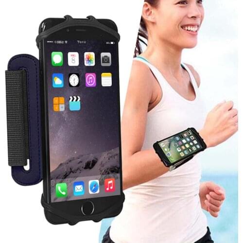 Arm Phone Holder Gym Arm Band Wrist Case Bag for 4 to 6 Inch Phone Sports Running Armband for iPhone X 8 7 Case Cover Holder
