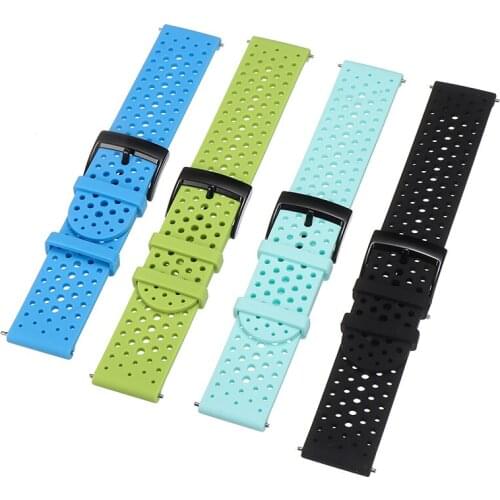 Breathable Silicone Strap For Suunto 9/D5/9 Baro/Spartan Sport Wrist HR Smart Watch Steel Pin Buckle Strap Replace Watchbands