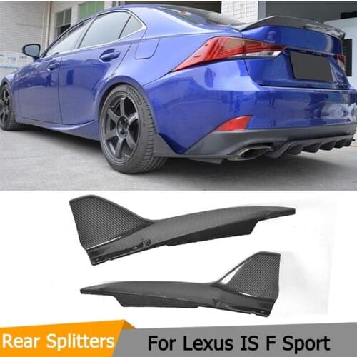 Carbon Fiber FRP Primer black Rear Bumper Splitters Trims for LEXUS IS300 IS350 IS F Sport Sedan 4 Door 2017 2018 Car styling