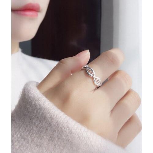 Fashion Female Geometric Lines Finger Rings For Women Lover Wedding Jewelry Party Trendy Statement Rings Wholesale