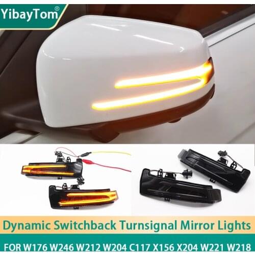 Dynamic Turn Signal LED Light Mirror Indicator kits For Mercedes Benz W204 CLA A B C E S GLA GLK CLS Class W176 W212 accesorries