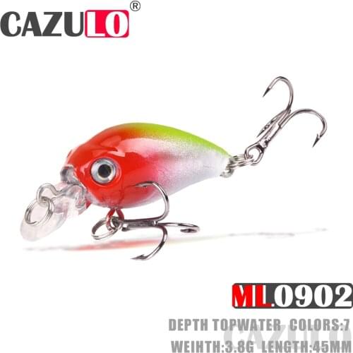 Crankbait Fishing Lure Weights 3.8g 45mm Isca Artificial Floating Baits Topwater Accessories Pesca Wobblers For Blackfish Leurre