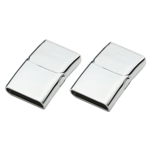 2pcs/lot 16.5*4.5mm End Clasp Magnetic Clasps jewelry clasps For Bracelet Leather Cord Bracelet Connectors For Jewelry Making