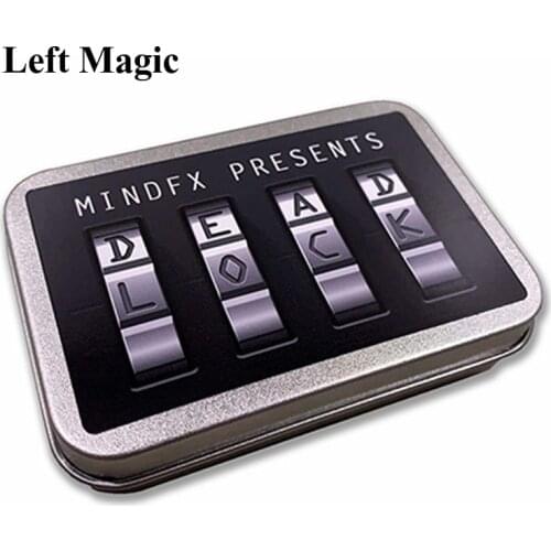 Dead Lock Magic Tricks Medium Size Prediction Lock Induction Coded Close Up Street Magic Props Gimmick Mentalism Magia Toy Funny
