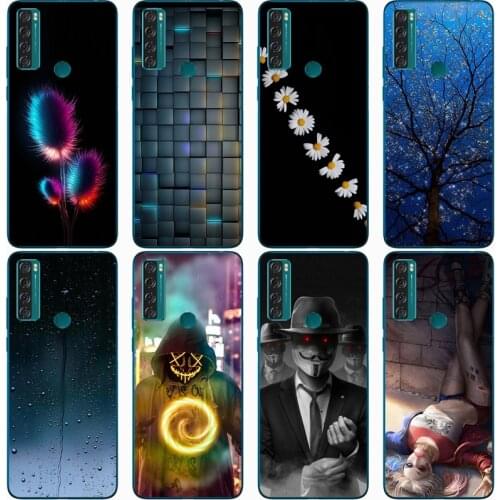 Fashion Soft silicone TPU Back Cover For TCL 20 SE Phone Funda Case For TCL 20S Cute Cartoon Case