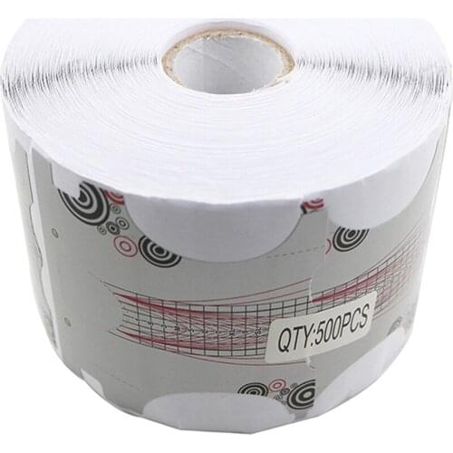 Nail Art Tips Extension Guide Shape Stickers for Acrylic UV Gel 500