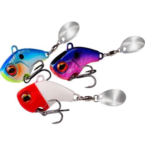 Vib Long Cast Lure With Sequins Submerged Rotating Vibration Sequins Bionic Bait Artificial Bait Fishing Tools