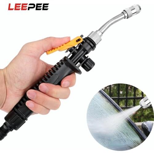LEEPEE High Pressure Power Water Gun Watering Spray Sprinkler Atomizing Gun Water Jet Garden Washer Hose Wand Nozzle Spray