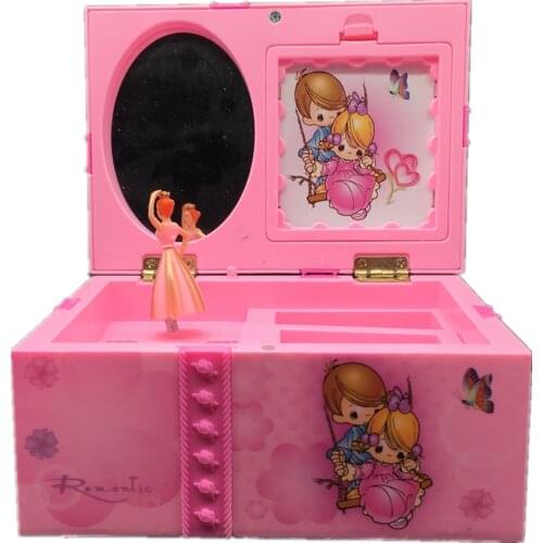 Rotating Ballet Girl Jewelry Storage Music Box Dancing Girl Musical Box Kids Girl Princess Dreams Birthday Christmas Gift