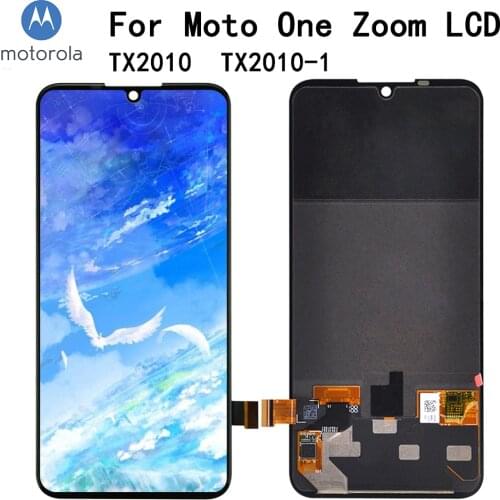 6.39" AMOLED For Moto One Zoom XT2010 XT12010-1 LCD Screen Display Touch Glass Digitizer Assembly LCD Replacemet
