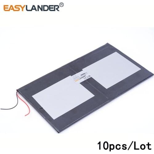 10pcs/Lot 3.7 V 6000 mah 35100170 New original 10 inch tablet polymer lithium battery For Power bank e-book video game