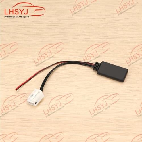 12-Pin Car Bluetooth-compatible Audio Cable Vehicle AUX Adapter 12V Fit for VW MCD RNS 510 RCD 200 210 300 310 500 510