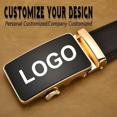 2020 fashion luxury men automatic buckle man belt personalized pattern customization enterprise business logo customization