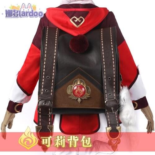 2021 Anime Genshin Impact Cosplay Klee Schoolbag Loli Cute Props Female Student