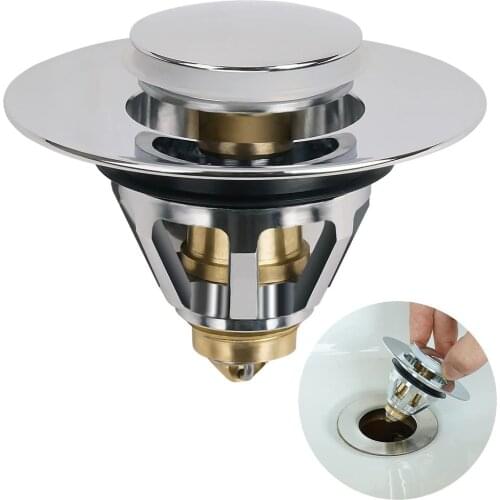2021 Universal Basin Pop-up Drain Filter Hair Catcher Bath Stopper Shower Sink Strainer Plug Kitchen Accessories