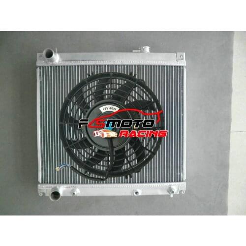 3 Row Aluminum Radiator + FAN For Suzuki Grand Vitara SQ FT HT & JLX 2.0L J20A 2.5L H 25 A V6 1995-2005 1998 1999 SQ 420 625 AT