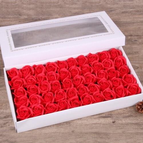 50 Pieces Soap Fower Artificial Rose Beautiful DIY Soap flower Wedding Decoration Party Decor