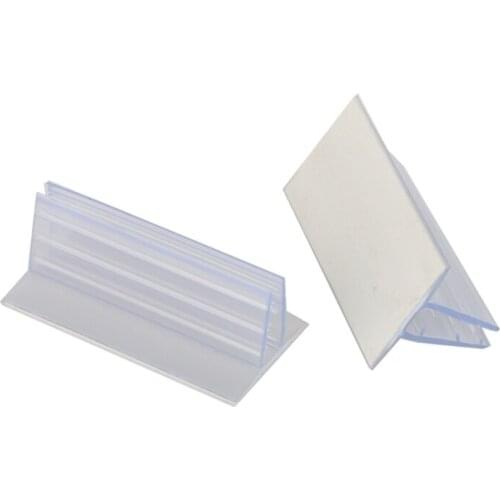 76mm with foam tape PVC grip clip strip POP extrude clip KT board label holder shelf advertisiting sign snap furniture accessory