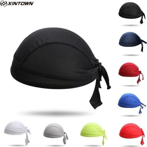 8 Colors Unisex Cycling Headwear Men Women Solid Color MTB Bike Bicycle Pirate Caps Breathable Quick-Dry Headband Headscarves