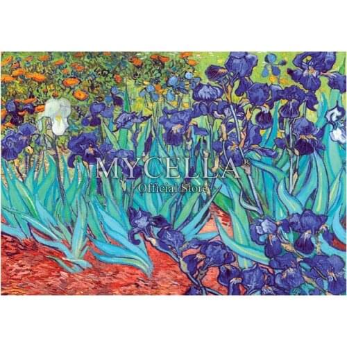 Cartoon 5D DIY Diamond Painting Irises Van Gogh Art Christmas Gift Full Drill Diamond Embroidery Cross Stitch Mosaic Home Decor