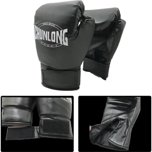 2pcs Boxing Gloves Thickened PU Leather Muay Thai Karate Punching Kickboxing Training Fighting Gloves for Adults Kids Equipment