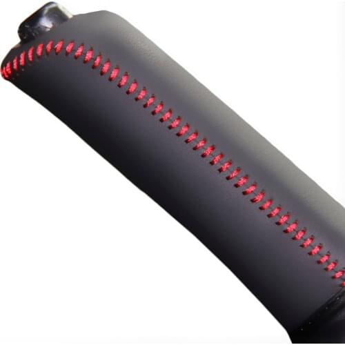 Car Handbrake Covers Case for Subaru XV Forester 2013 Car-styling Auto Decoration Genuine Leather Handbrake Grips